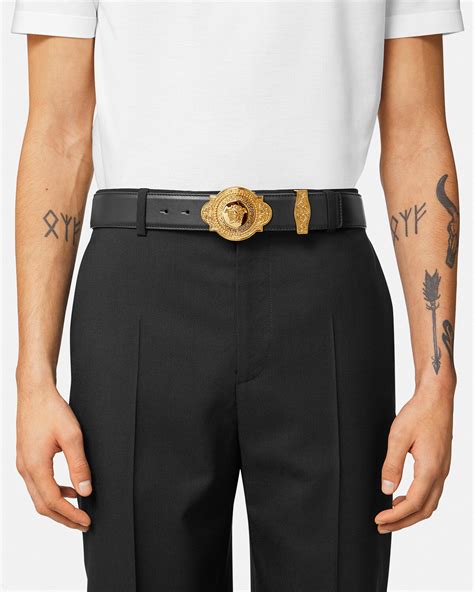 versace western leather belt|versace belt clearance.